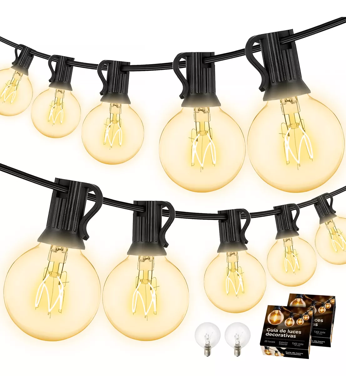 Guia bombitas LED 7mts