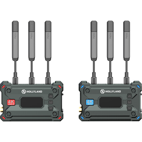 Transmisor + Receptor Hollyland Pyro S 4k SDI - HDMI (incluye 4 Baterias NP y cargador)